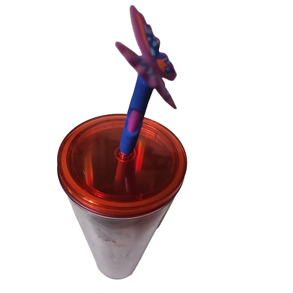 Starbucks 2024 Summer Butterfly Silicone Straw Topper Venti Cold Cup - Picture 6 of 9
